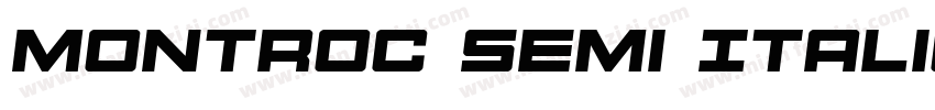 Montroc Semi Italic Semi Italic字体转换